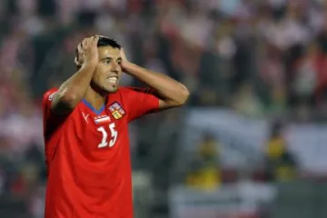 Milan Baroš po zmařené střele