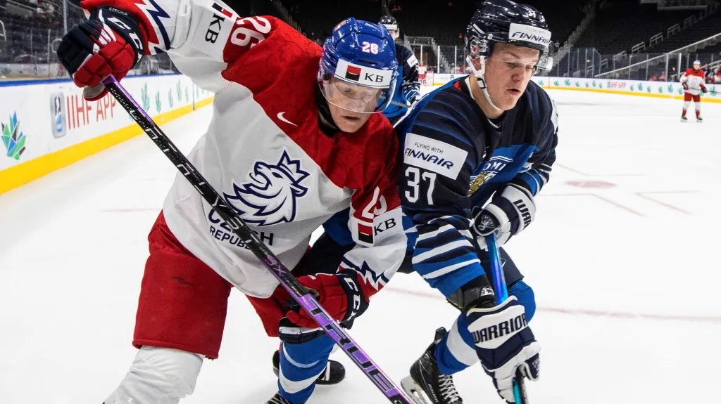 Utkání na MS juniorů Finsko – Česko