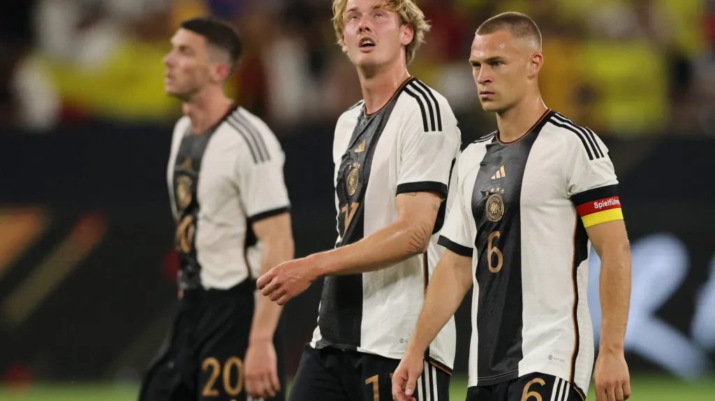 Zklamaní fotbalisté Německa