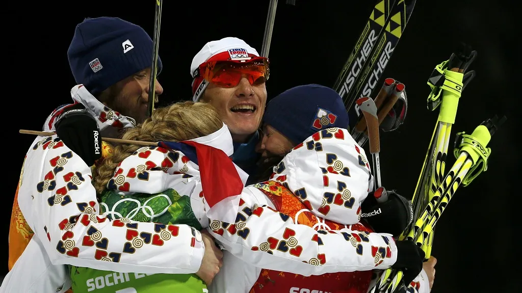 Stříbrná radost české biatlonové štafety