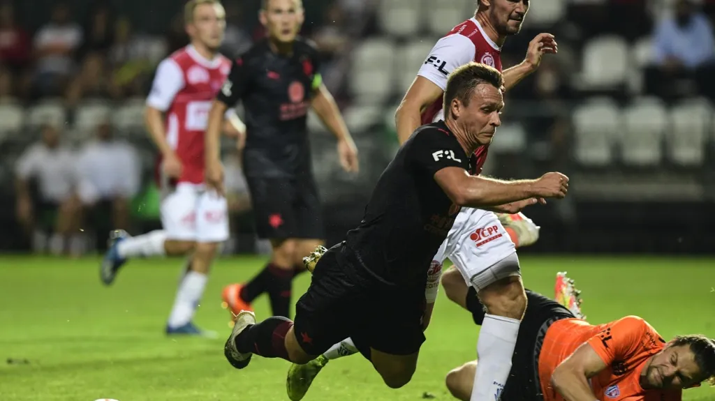 Utkání Pardubice - Slavia