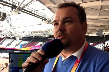 Komentátor ČT sport Michal Dusík