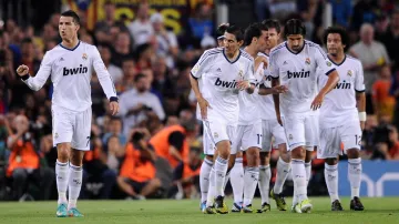 Cristiano Ronaldo s hráči Realu