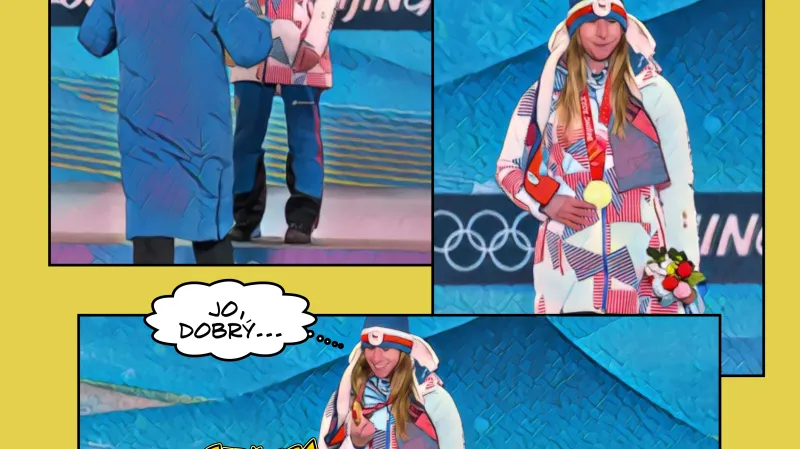Komiks se zlatou Ester Ledeckou