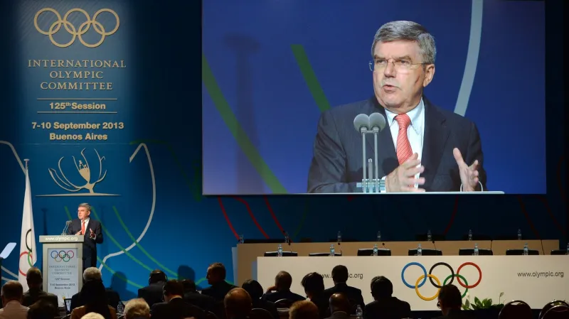 Thomas Bach před delegáty 125. kongresu MOV