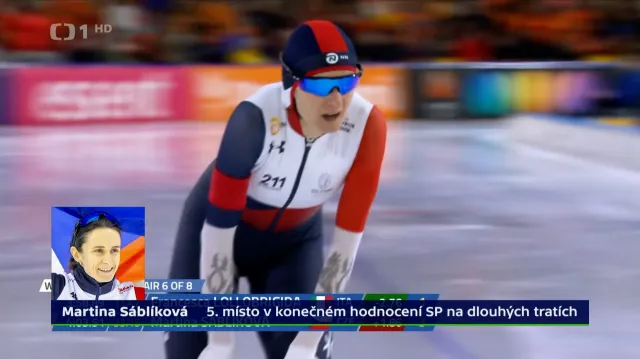 Sáblíková uzavřela SP celkovým pátým místem