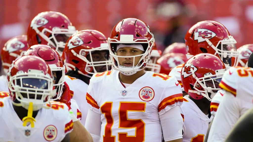 Patrick Mahomes se spoluhráči z Kansas City Chiefs