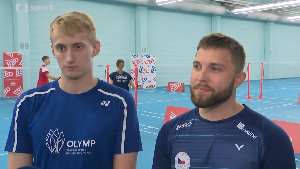 Badmintonisté Ondřej Král a Adam Mendrek