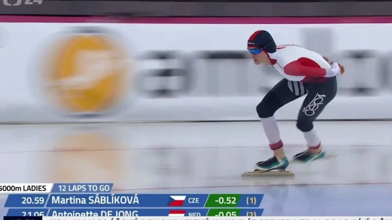 Sáblíková skončila na MS v rychlobruslařském víceboji čtvrtá