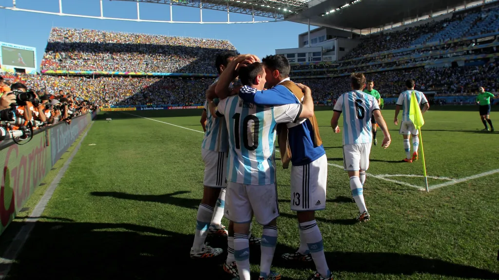 Radost argentinských fotbalistů