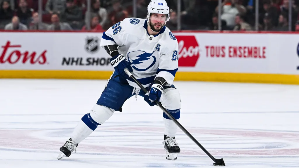 Ruský útočník Nikita Kučerov z Tampy Bay 