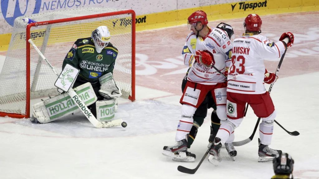 Utkání Karlovy Vary - Oceláři Třinec