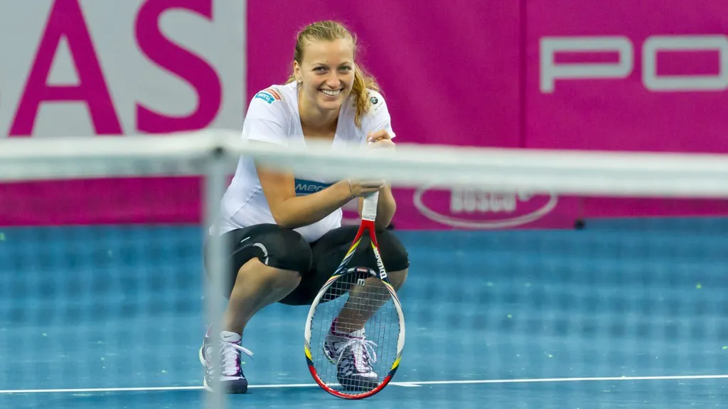 Petra Kvitová trénuje před Fed Cupem