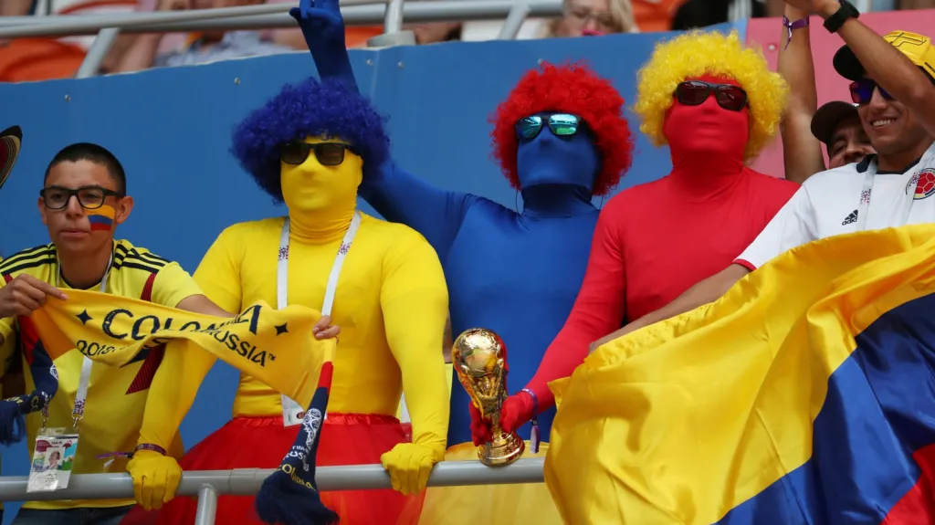 Fanoušci Kolumbie v akci