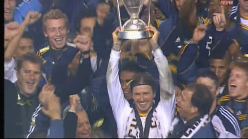 David Beckham slaví titul s LA