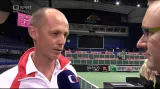 Trenér Petr Pála hodnotí první den semifinále Fed Cupu