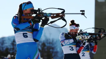 Sestřih stíhacího závodu biatlonistek