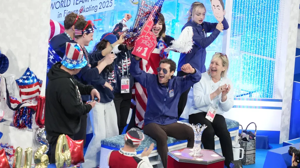 Radost amerického týmu krasobruslařů