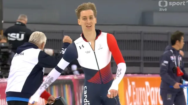 Jízda Metoděje Jílka na 1500 metrů v Hamaru