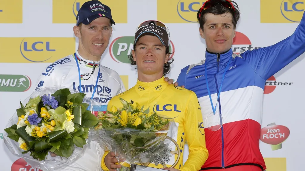 Tři nejlepší závodu Paříž-Nice, uprostřed Carlos Betancur