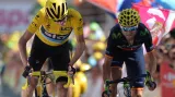 Chris Froome (vlevo) a Alejandro Valverde