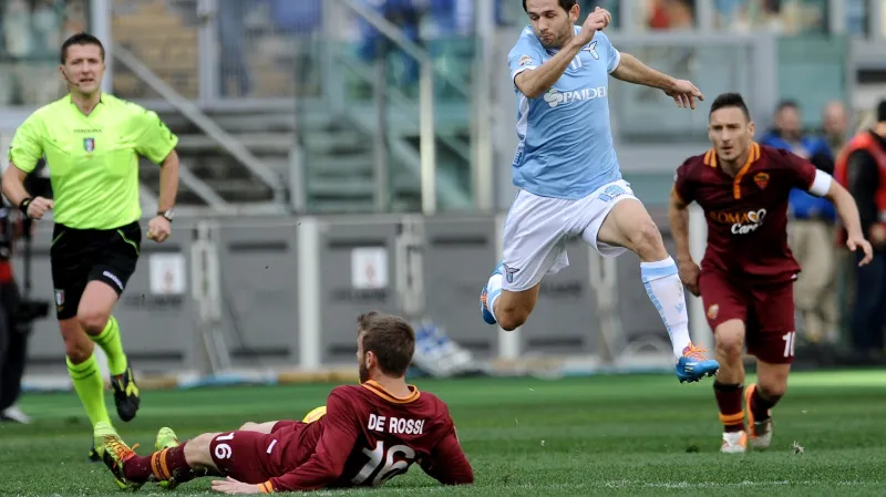 Římské derby mezi Laziem a AS