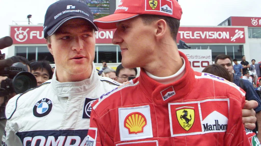Michael Schumacher (vpravo) a Ralf Schumacher na archivní fotografii