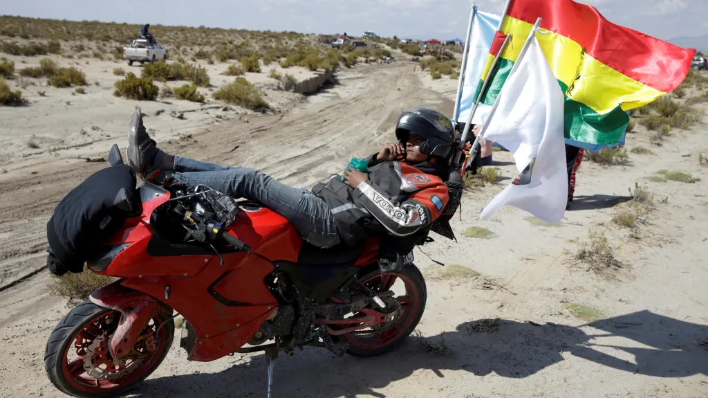 Fanoušek na Rallye Dakar