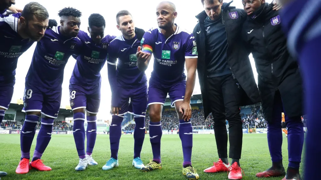 Vincent Kompany s fotbalisty Anderlechtu