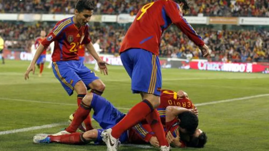 Radost španělských fotbalistů