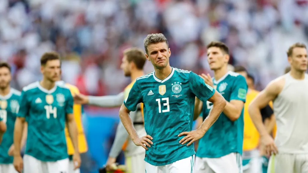Zklamaný Němec Thomas Müller 
