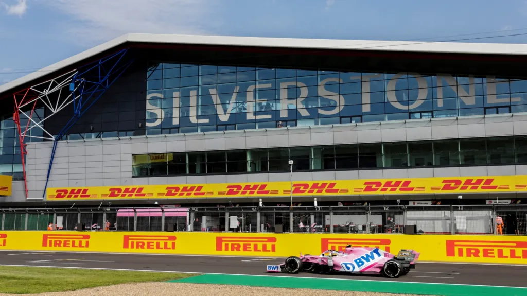 Lance Stroll v Silverstonu