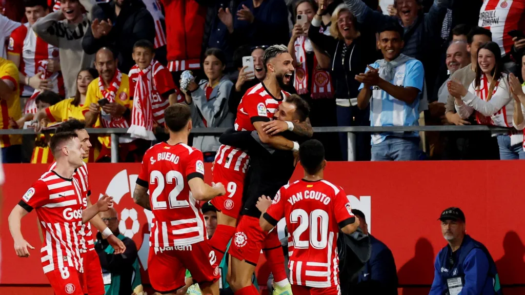 Radost fotbalistů Girony