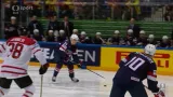 Gól v utkání Kanada - USA: Martthews - 2:1 (22. min.)