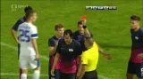 Vyloučení obránce Nefa za faul na Pavelku - 84.min