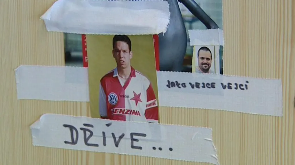 Skříňka Pavla Horvátha v plzeňské šatně