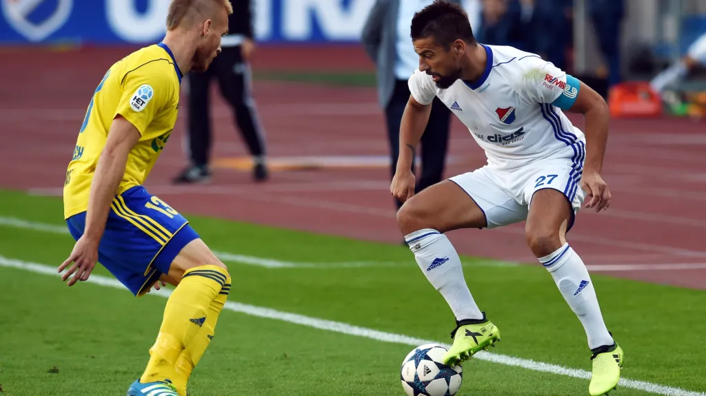 Milan Baroš z Baníku a Tomáš Janíček ze Zlína