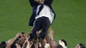 Oslavy vítězství Barcelony