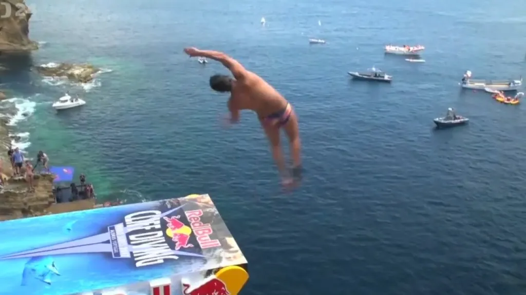 Druhý závod SP v Cliff divingu se konal na Azorských ostrovech