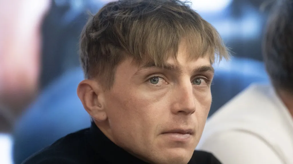 Michael Boroš na tiskové konferenci před SP v Táboře