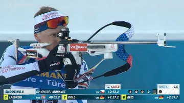 Sestřih českých střeleb vytrvalostního závodu biatlonistů na MS