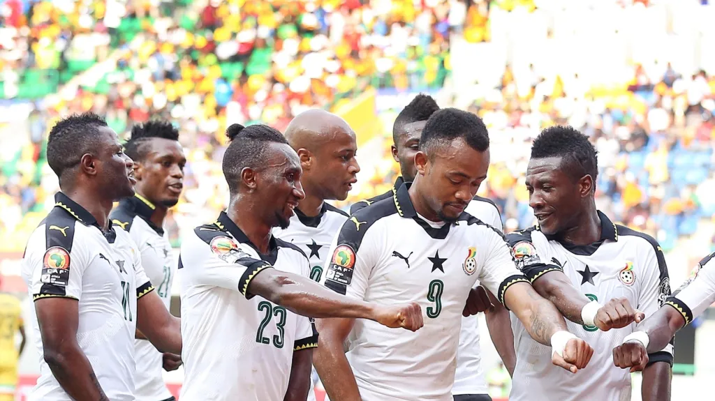 Radost fotbalistů Ghany