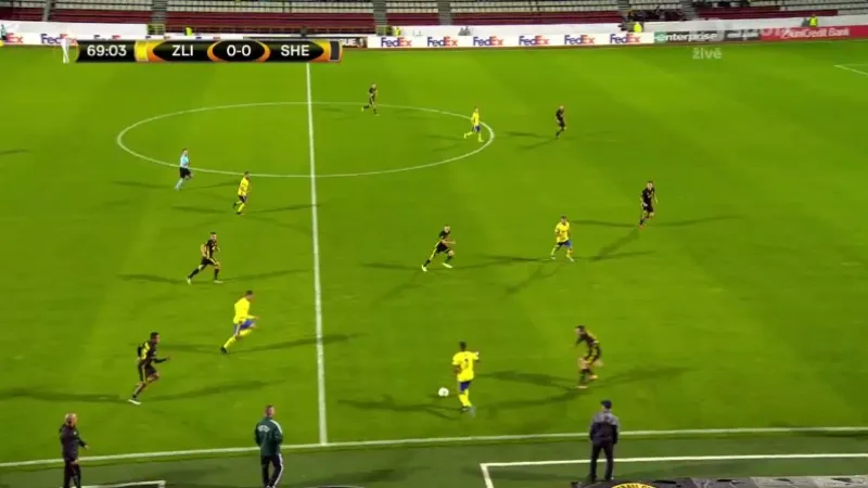 Sestřih utkání Zlín - Šeriff Tiraspol