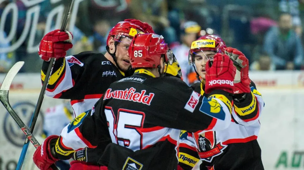 Radost hokejistů Hradce Králové