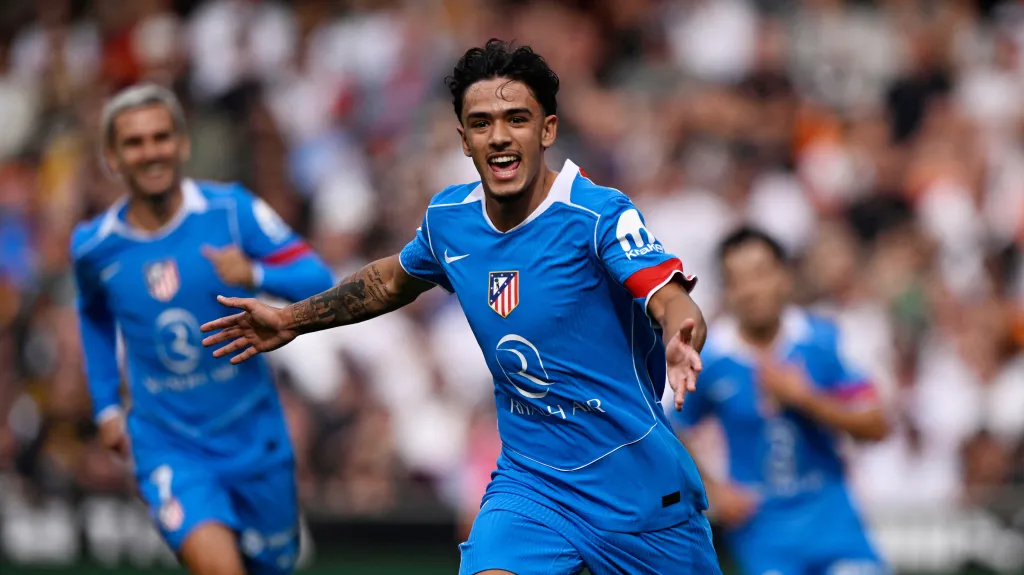 Hráči Atlética Madrid se radují z výhry