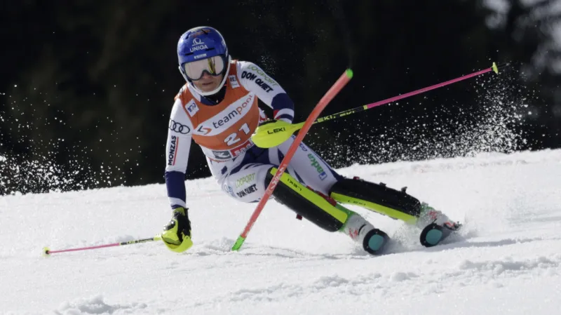 Jízdy Dubovské ve slalomu EP ve Špindlerově Mlýně s ohlasem