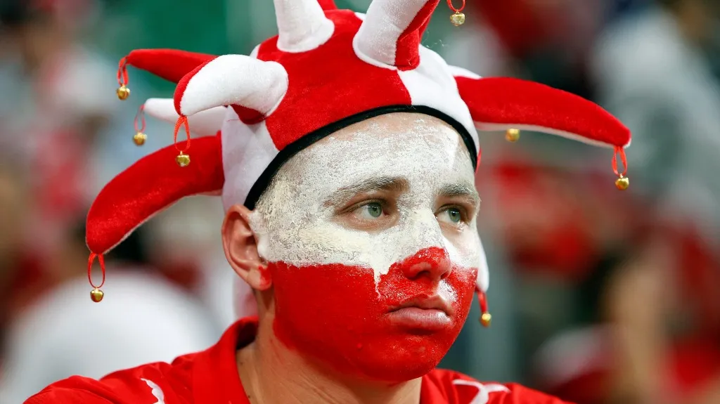 Zklamaný polský fanoušek po zápase s Českem