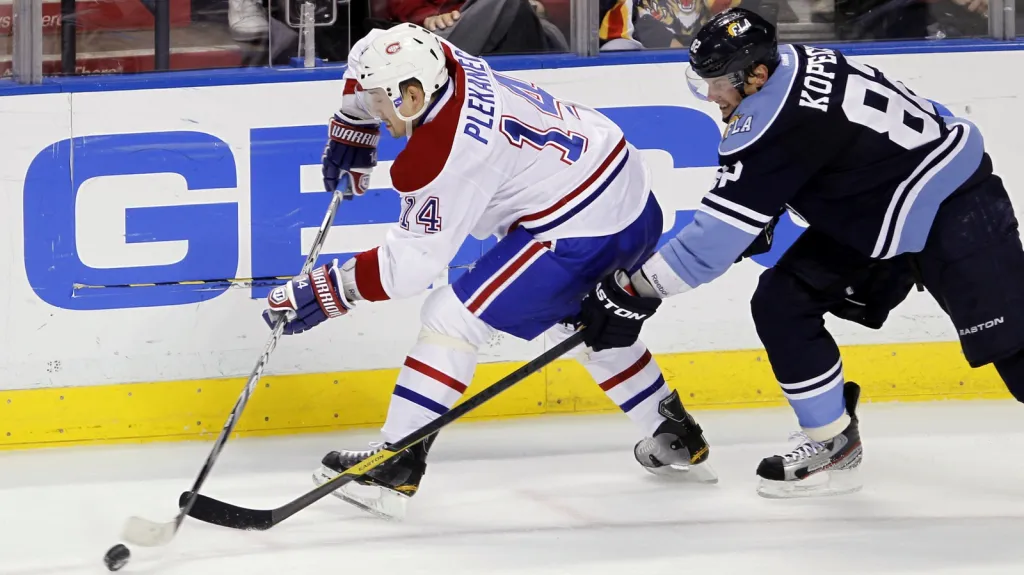 Tomáš Plekanec v utkání s Floridou