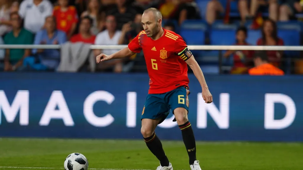 Andrés Iniesta v dresu španělské reprezentace