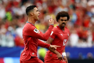 Radost Cristiana Ronalda po vstřelení gólu na MS